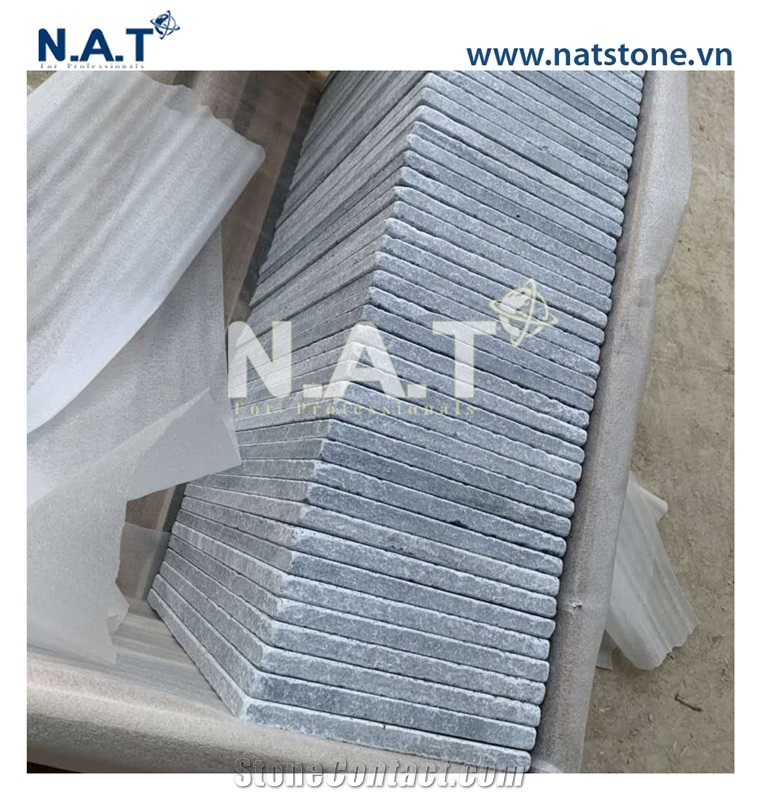 Vietnam Sandblasted Silver Grey Marble Pool Paving Tiles
