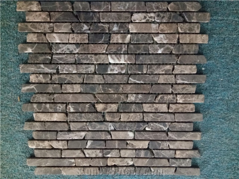 Brick Tumbled Mosaic Tiles