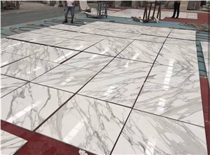 Bianco Calacatta White Marble Floor Tiles Hotel Choice