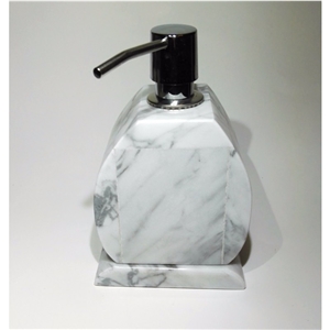 Bianco Carrara Vento Marble Bathroom Dispenser