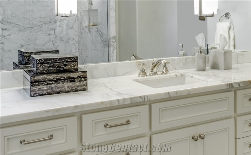 Calacatta Gold Marble Bathroom Vanity Top