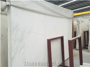 China Bianco Carrara White Marble Slab, Floor Pattern Tile