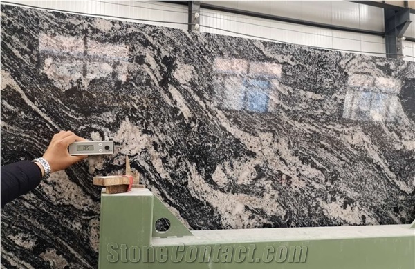 China Juparana Grey Wave Granite Slab,