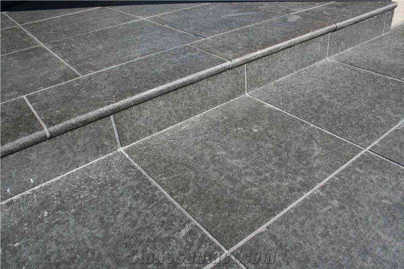 Flamed China Blue Stone Exterior Floor Tile Step
