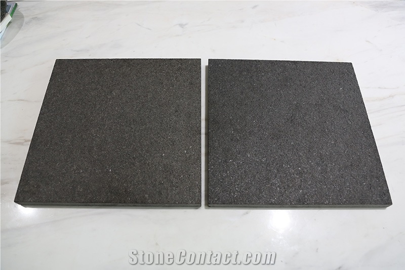 Flamed Shanxi Black Granite Floor Tiles,China New Nero Absolute Material