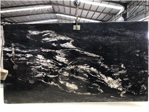 Matrix Titanium Black Granite Slab, Wall Tile