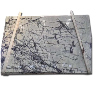 Milas Lilac Dark Marble Tile Translucent Recetion Desk Panel