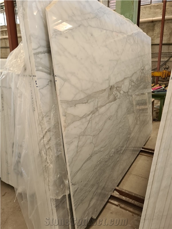 Bianco Statuarietto Marble Slabs From Italy - StoneContact.com