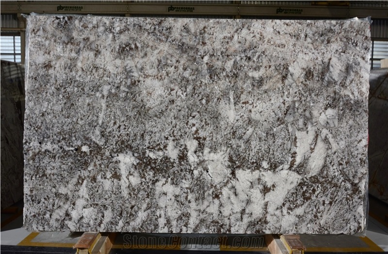 Metallic White Granite Slabs