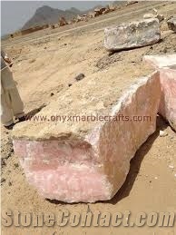 Afghan Pink Onyx Blocks