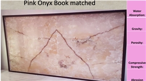 Pink Onyx Book Matched