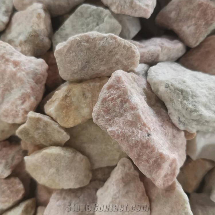 Chinese Hot Sale Gs-010 Pink Pebble Gravel Stone