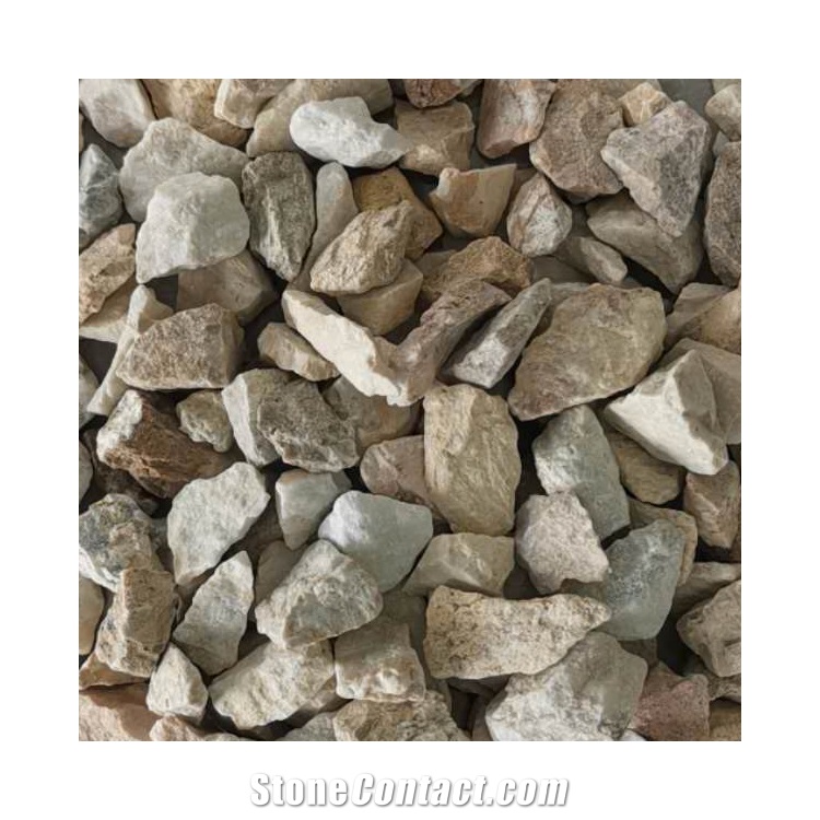 Natural Good Quality Gs-004 Yellow Gravel Stone