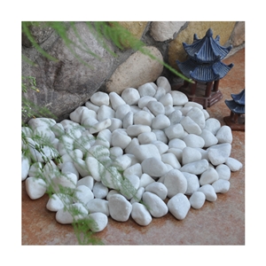 Natural Hot Sale Gs-001 White Pebble Ball Stone
