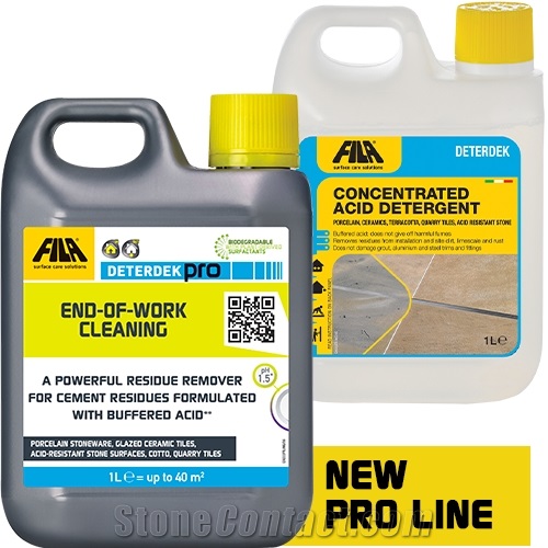 Deterdek Pro (Replaces Deterdek)End-Of-Work Cleaning for Natural Stone,  Ceramic Surfaces from Italy 