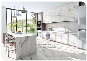 New Statuario White Kitchen Countertops/ Bar Tops
