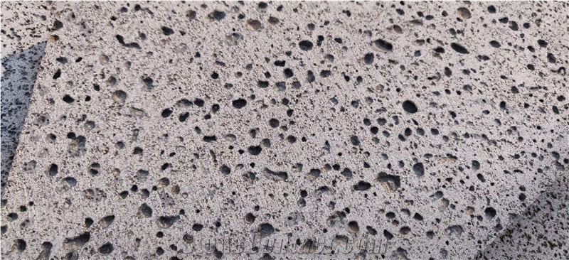 Black Basalt with Holes for Exterial Floor Tile
