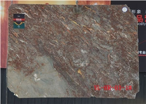 Hotsale Chinese Polished Red Coral Marble Slabs