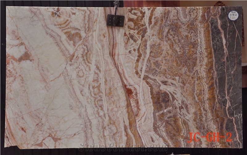 Natural Marble Slabs Dragon Red