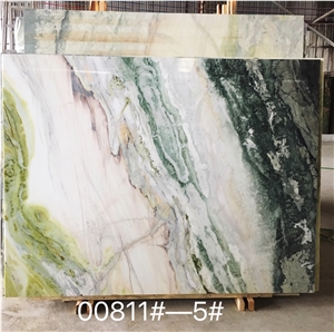 Fantasy Ocean Green Wave Marble Slab Factory Price