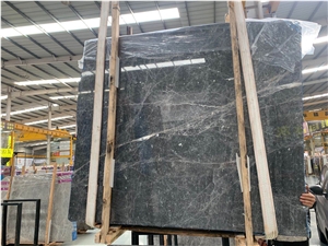 Silver Mink Grey / Hermes Grey Marble Slabs Tile