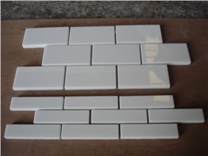 Artificial White Marble Nano Glass Stone Kitchen Countertop