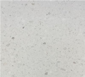 Bianco Milk White Terrazzo Stone Tile, Floor Pattern / Wall Decor