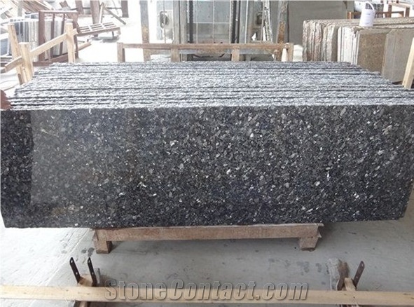 Blue Silver Pearl Granite Polished Tile Cut to Size
