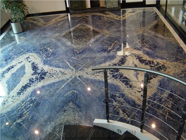 Brazil Blue Sodalite Granite Pre-Customized Vanity Top