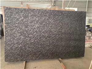 Brazil Luxury Black Matrix Granite Slab Flamed