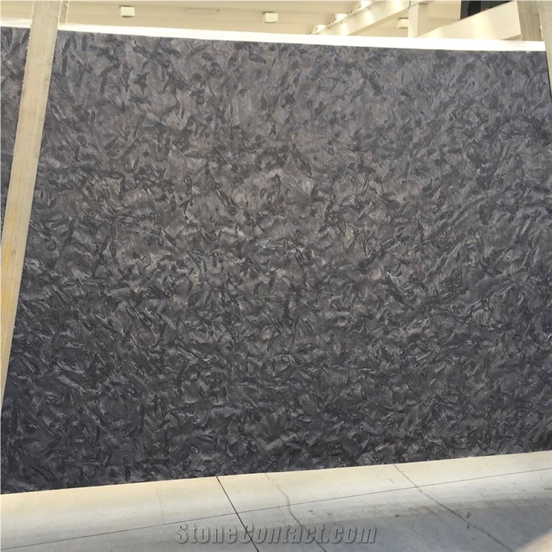 Brazil Luxury Black Matrix Granite Slab Flamed from China