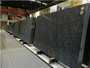 Brazil Luxury Black Matrix Granite Slab Flamed