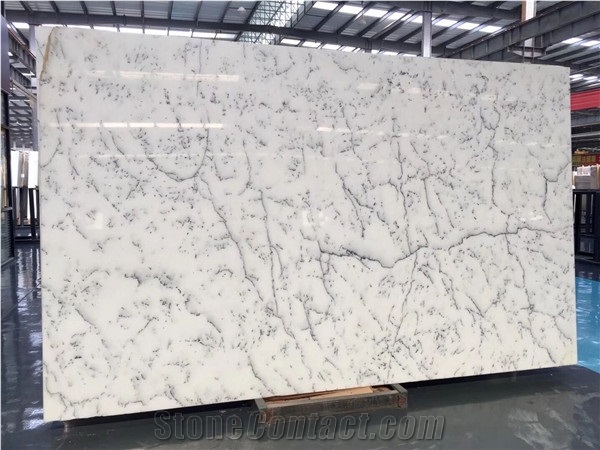 Centalla White Marble Slab (China New Stone)