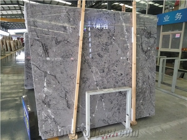 China Eagle Grey Marble Slab Polished, Wall Panel