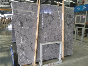 China Eagle Grey Marble Slab Polished, Wall Panel