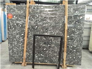 China Grey Bawang Flower Marble Slab, Floor Pattern Tile