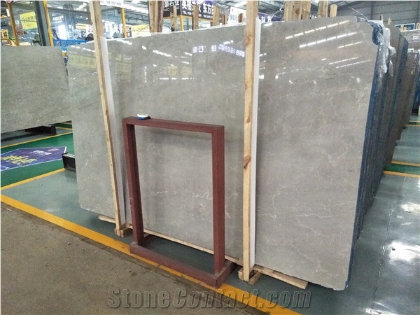 China Milano Light Grey Marble Slab, Tile Available