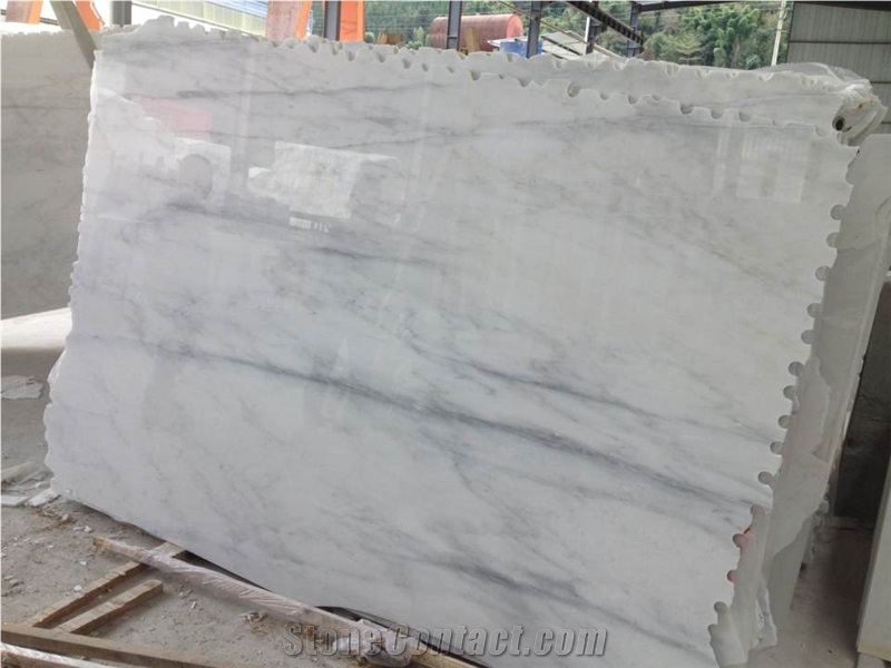 China Oriental White Marble Slab Polished, Bathroom Floor Pattern Design