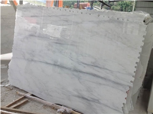 China Oriental White Marble Slab Polished, Bathroom Floor Pattern Design