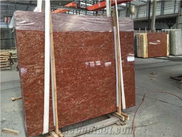 China Rojo / Rosso Alicante Marble Slabs, Floor Tiles