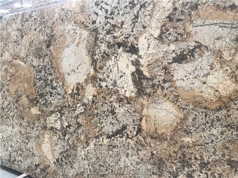 Chocolate Gold Granite Slab, Floor Tile