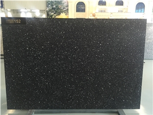 Crystal Ice Black Terrazzo Stone Tile, Floor Pattern / Kitchen Design Slab