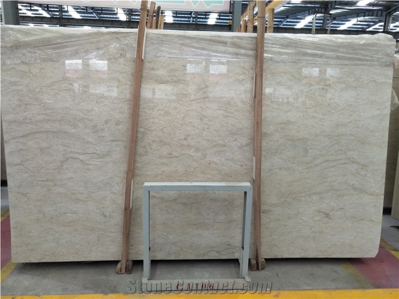 Crystal White Gold Flower Marble Slab Interior Wall