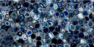 Dark Blue Gemstone Semiprecious Stone Slab