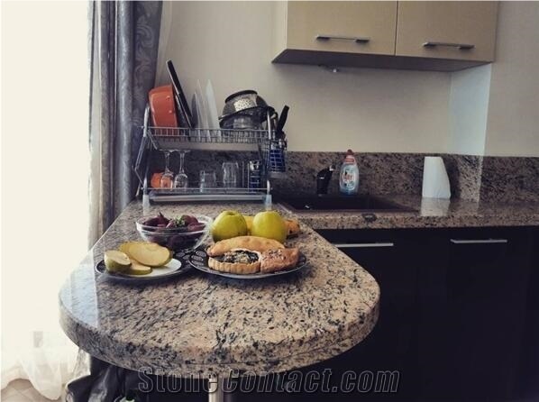 Giallo Veneziano Yellow Granite Kitchen Countertop