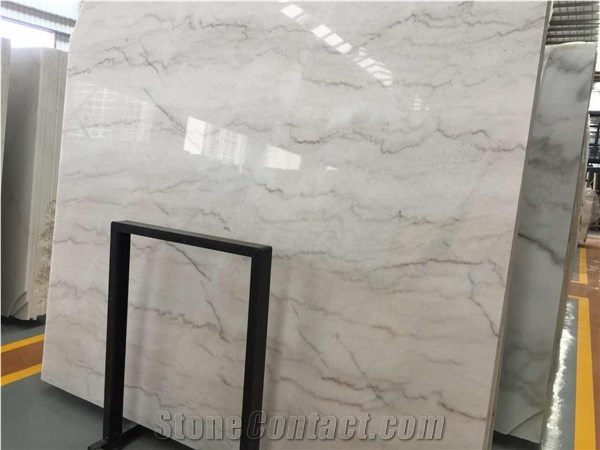 Guangxi White Marble Slab, Bathroom Walling Panel