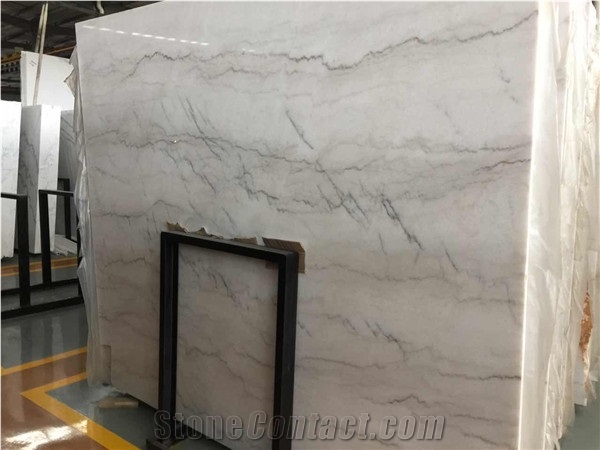 Guangxi White Marble Slab, Bathroom Walling Panel