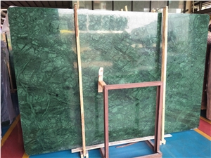 India Forest Green Marble Slab, Interior Wall Panel Tile