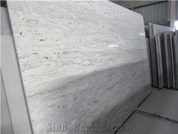 India River White Granite Slab for Kitchen Design
