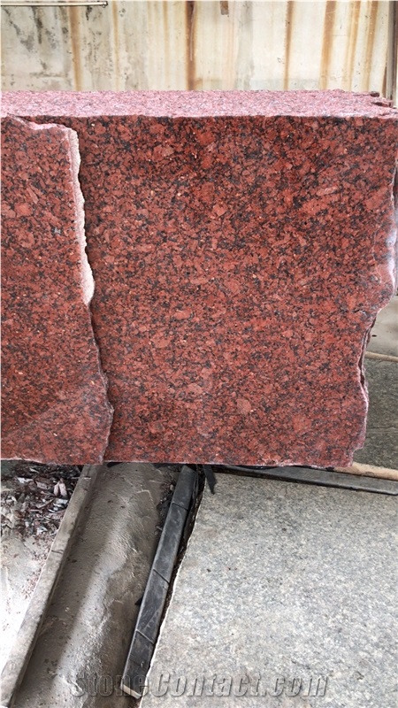 India Ruby Red Granite Slab Polished Floor Tile